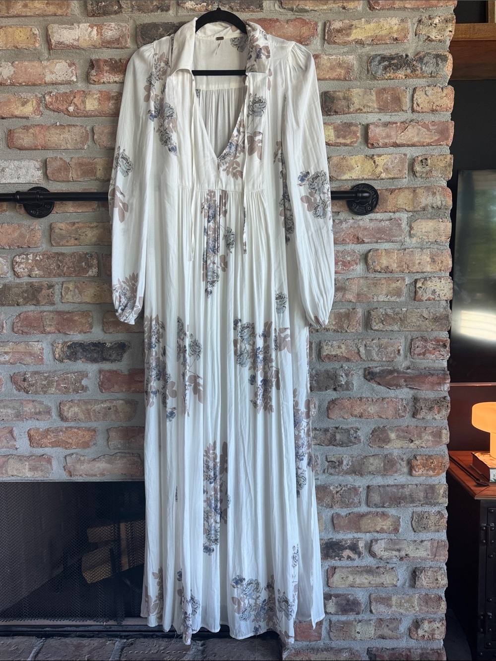 Free People White Floral Maxi Dress